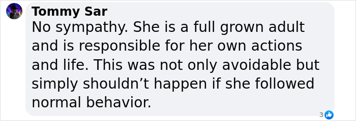 Comment on tourist's actions, mentioning responsibility and preventable consequences. Comment on tourist's actions, mentioning responsibility and preventable consequences.