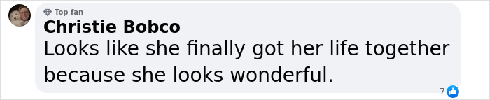 "Comment about Lindsay Lohan's stunning appearance at Oscars after-party, expressing admiration for her transformation.