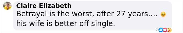 Comment on Hugh Jackman and Deborra-Lee Furness' divorce, expressing sympathy after 27 years.