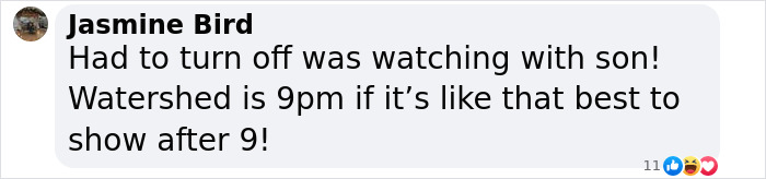 Screenshot of a social media comment about Sabrina Carpenter's Brit Awards performance.