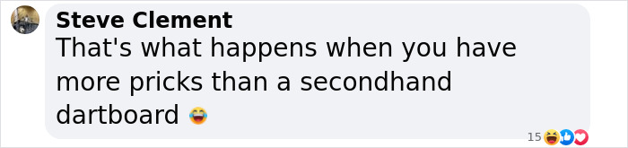 Comment discussing controversial Lily Phillips stunt with emoji reactions.