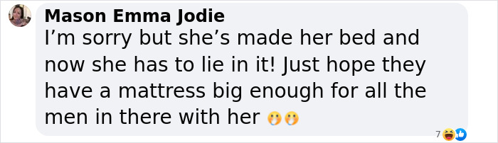 Comment about Lily Phillips' 50-men stunt, sparking controversy and backlash.