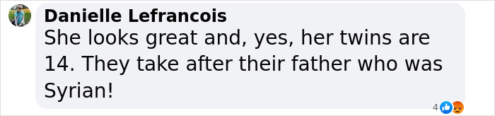 Comment from Danielle Lefrancois about Céline Dion’s 14-year-old bearded twin sons. Comment from Danielle Lefrancois about Céline Dion’s 14-year-old bearded twin sons.