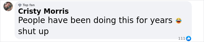 A Facebook comment from Cristy Morris, discussing the claim about Elon Musk's daughter's birth.