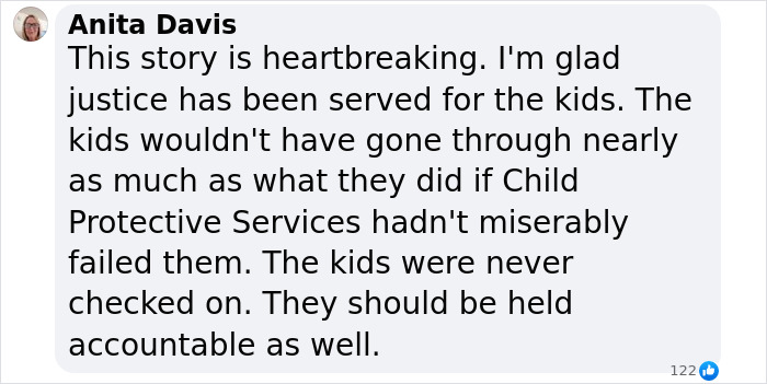 Anita Davis expresses relief over justice for kids used as servants, calling out Child Protective Services for their failure. Anita Davis expresses relief over justice for kids used as servants, calling out Child Protective Services for their failure.