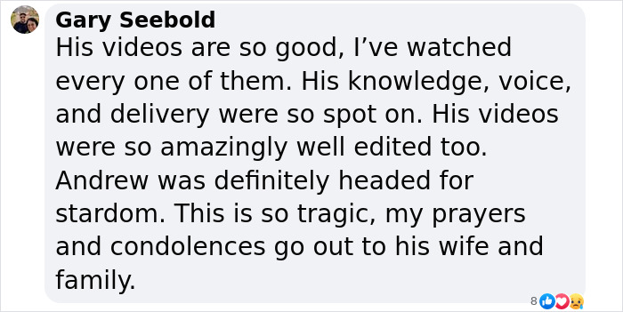Condolences message on passing of 36-year-old YouTube star after life support removal following accident. Condolences message on passing of 36-year-old YouTube star after life support removal following accident.