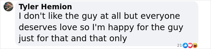 Comment on Jake Paul's proposal video expressing mixed feelings but acknowledging love deserves support.