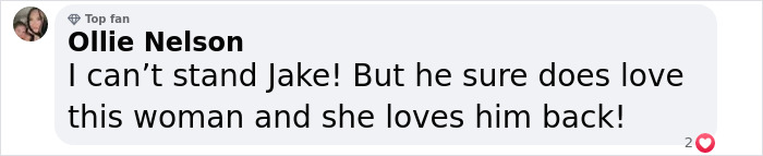 Comment on Jake Paul's proposal video to speed skater, expressing mixed opinions on his relationship.