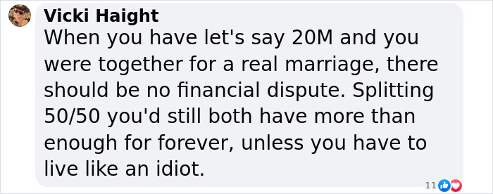Comment on Hugh Jackman and Deborra-Lee Furness&rsquo; divorce financial dispute.