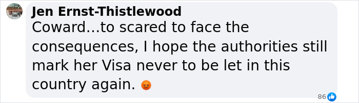 Comment criticizing US woman for taking baby wombat, calling her a coward. Comment criticizing US woman for taking baby wombat, calling her a coward.
