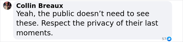 Comment on respecting privacy regarding Gene Hackman's family and autopsy results.