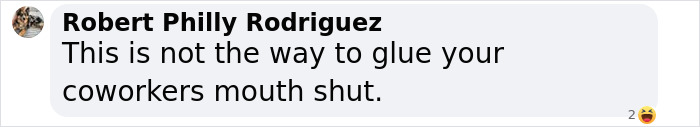 Comment on a coworker, mentioning a spy cam incident with a Coke can. Comment on a coworker, mentioning a spy cam incident with a Coke can.