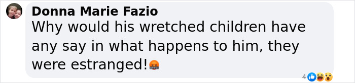 Comment questioning children’s involvement, discussing estrangement, in context of Gene Hackman’s daughter request. Comment questioning children’s involvement, discussing estrangement, in context of Gene Hackman’s daughter request.