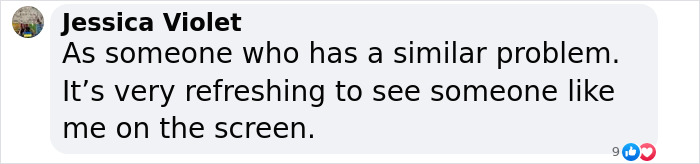 Comment from Jessica Violet supporting Aimee Lou Wood's response to teeth criticism.