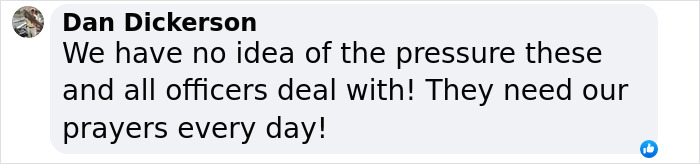 Comment highlights pressure Texas police officers face.