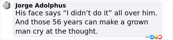 Comment discussing longest-serving death row inmate's innocence and emotional toll of 56 years.