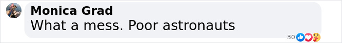 Monica Grad expressing frustration over SpaceX delaying astronaut rescue mission. Monica Grad expressing frustration over SpaceX delaying astronaut rescue mission.