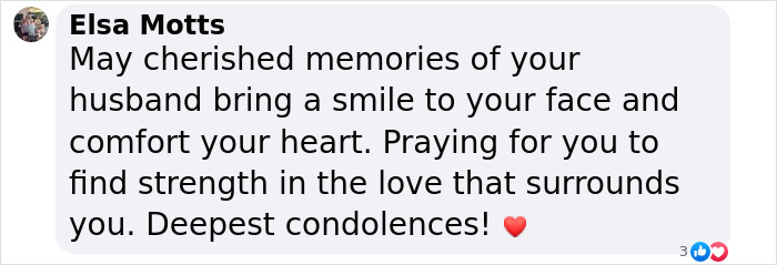 Condolence message for Dolly Parton's husband Carl Thomas Dean's passing, expressing sympathy and support.