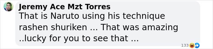 Comment on mysterious spiral over UK skies, comparing it to Naruto's rasen shuriken technique.