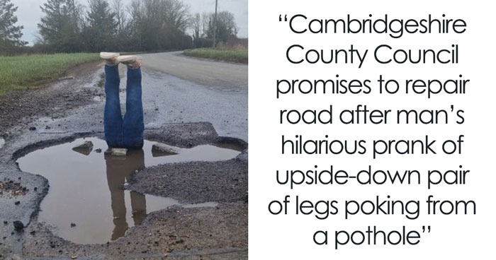 Pothole Prank Went Viral After Man Stuffed “Legs” Into It To Get The Officials’ Attention