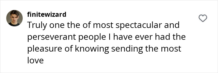 Condolence message for Prince Frederik, praising his perseverance and expressing love. Condolence message for Prince Frederik, praising his perseverance and expressing love.