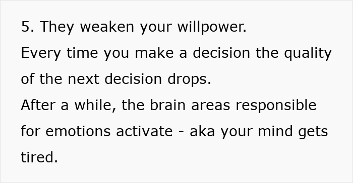 Text highlighting psychological tricks supermarkets use to weaken shopper's willpower.