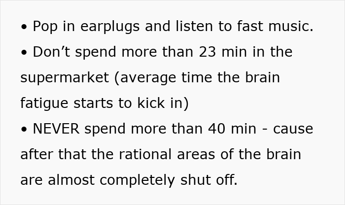 Psychological tricks in supermarkets: Tips to minimize shopping time and maintain rational decision-making.