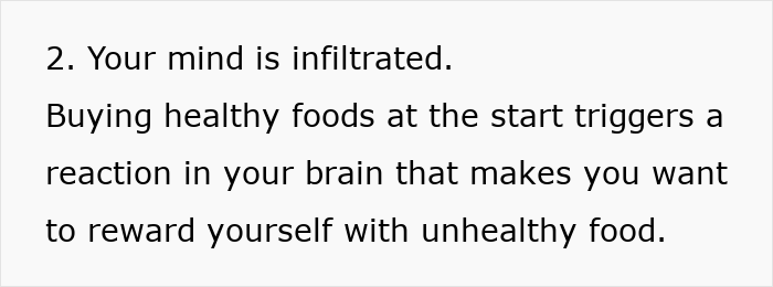 Psychological tricks supermarkets use to influence buying decisions, making you crave unhealthy food after purchasing healthy items.