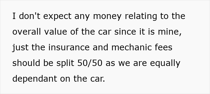 Husband Refuses To Pay Half The Bills For Car Both He And Wife Use, Gets Dragged Online Husband Refuses To Pay Half The Bills For Car Both He And Wife Use, Gets Dragged Online