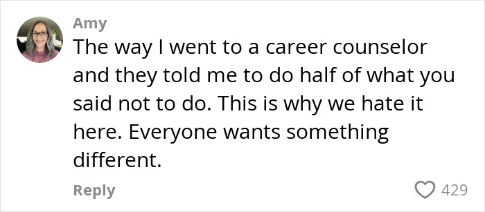 Comment by Amy about r&eacute;sum&eacute; writing mistakes and conflicting advice.
