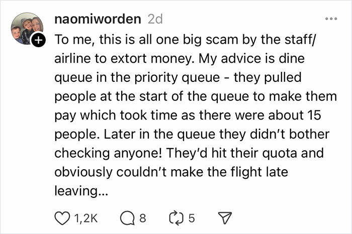 Woman’s Luggage Perfectly Fits The Required Size, Has To Pay Extra Or Not Fly Woman’s Luggage Perfectly Fits The Required Size, Has To Pay Extra Or Not Fly