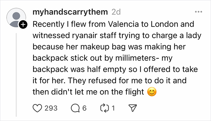 Woman’s Luggage Perfectly Fits The Required Size, Has To Pay Extra Or Not Fly Woman’s Luggage Perfectly Fits The Required Size, Has To Pay Extra Or Not Fly