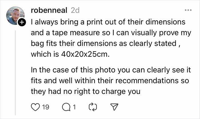 Woman’s Luggage Perfectly Fits The Required Size, Has To Pay Extra Or Not Fly Woman’s Luggage Perfectly Fits The Required Size, Has To Pay Extra Or Not Fly