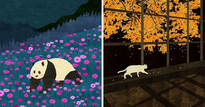 50 Dreamy, Flower-Infused Illustrations That Might Soothe Your Soul, Created By Xuan Loc Xuan