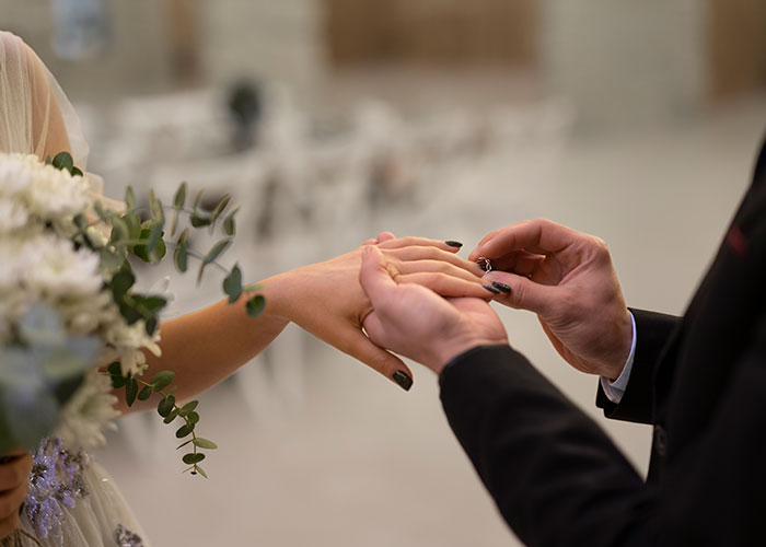 A wedding ceremony moment underlines small town incidents that remain unspoken.