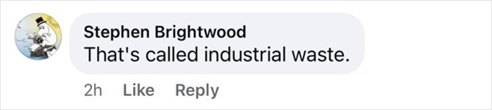 Comment by Stephen Brightwood joking about mysterious spiral skies over UK.