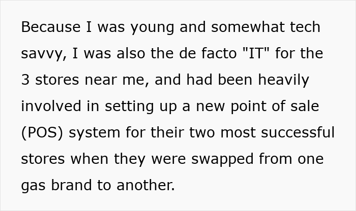 Text describing IT responsibilities in POS system setup for stores. Text describing IT responsibilities in POS system setup for stores.