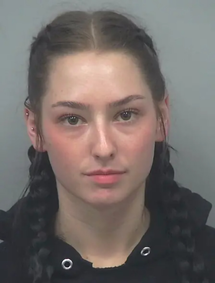 Young woman in a hoodie with braided hair, related to prom dress heist incident.
