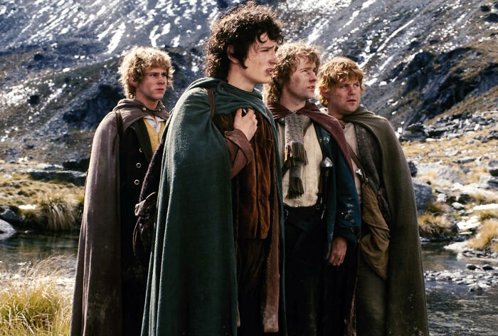 Four characters in cloaks stand in a scenic mountain setting, representing something that lived up to expectations.