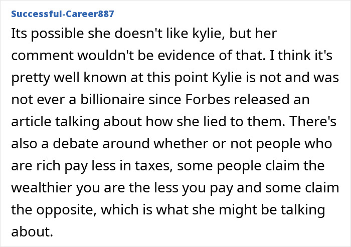 Text of a viral rant possibly addressing Kylie Jenner's billionaire status dispute.