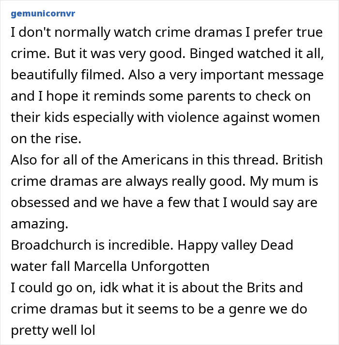 Discussion on TV show "Adolescence," touching on crime dramas and hidden meaning of emojis.