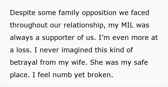 Text expressing husband's feelings of betrayal after noticing a mark on wife's neck.