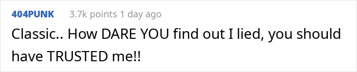 Man Is Upset When Partner Finds Out He Lied About His Work Trip And Suggests They Break Up