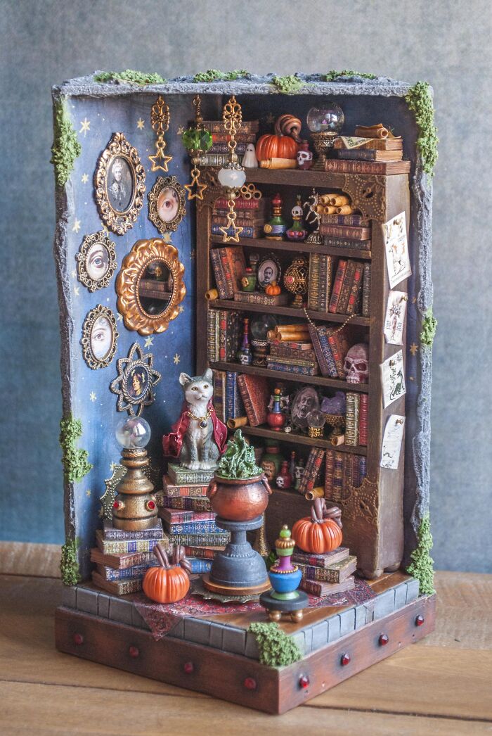 I Am An Artist Who Makes Dioramas; Here Are My Wizard's Room And Circus