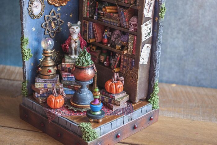 I Am An Artist Who Makes Dioramas; Here Are My Wizard's Room And Circus