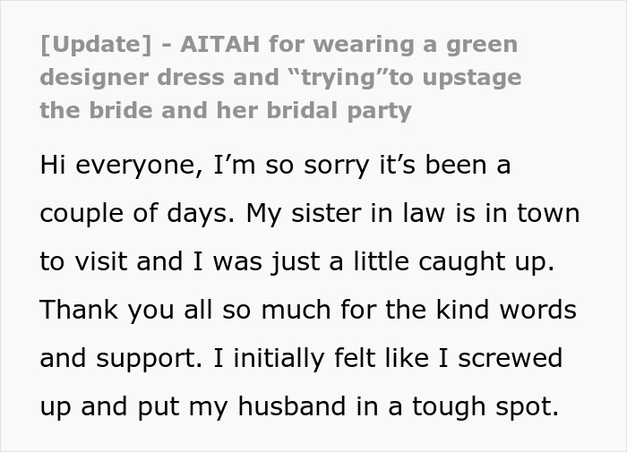 Woman's Green Dress Sparks Major Wedding Controversy, Bride Is Left Fuming Woman's Green Dress Sparks Major Wedding Controversy, Bride Is Left Fuming