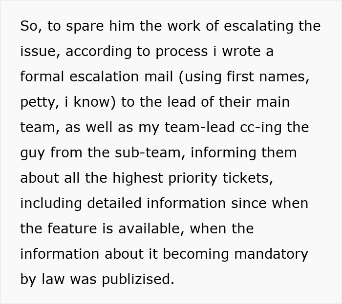 Formal email for ticket escalation process clarification.