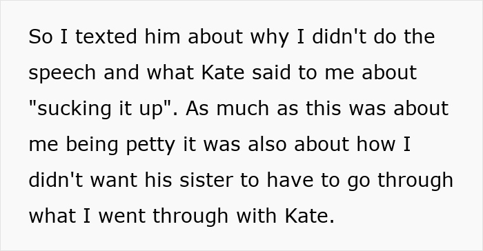 Text exchange about wedding anxiety pills and a friend's decision affecting relationships.