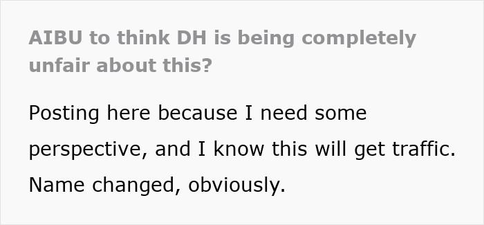 Text discussing unfairness and seeking perspective on husband not helping with toddlers on weekends.