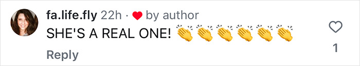 Comment praising airlines worker with clapping emojis for epic speech after 8-hour delay.